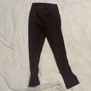 Brown High-Waisted Leggings